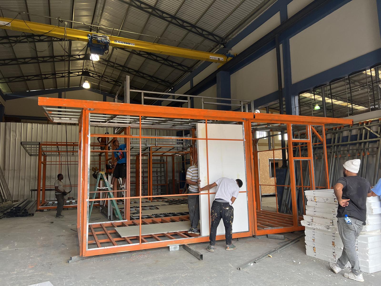 Villas built indoors in our plant